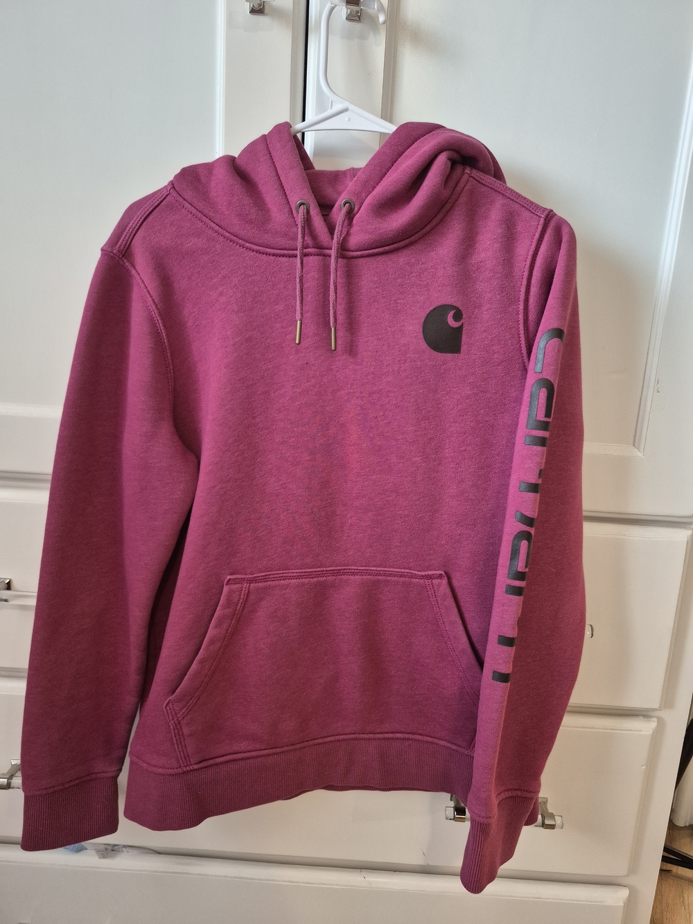 Carhartt Women’s Raspberry Crewneck Pullover Hoodie